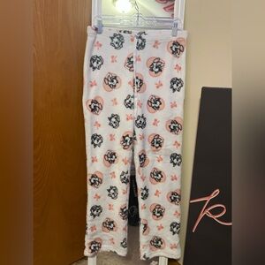 Disney White and Pink Pajama Bottoms